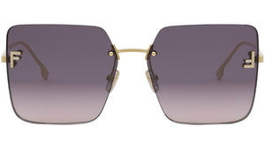 Fendi First Endura Gold Square Sunglasses