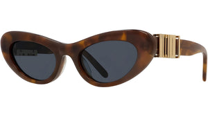 Slim Tortoise Oval Sunglasses