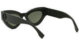 FF Diamonds Green Cat Eye Sunglasses