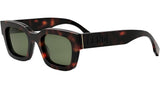 Signature Havana Rectangular Sunglasses