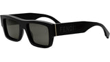 Signature Black Rectangular Sunglasses