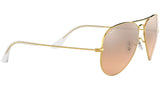 Aviator Gradient RB3025 001/3E Gold Silver Pink