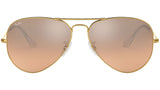 Aviator Gradient RB3025 001/3E Gold Silver Pink