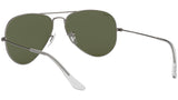 Aviator Flash Lenses RB3025 029/30 Matte Gunmetal Silver