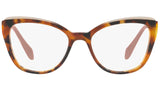 MU 02QV VX81O1 havana / top transparent brown