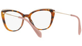 MU 02QV VX81O1 havana / top transparent brown