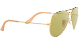 Aviator Washed Evolve RB3025 90644C Gold Green