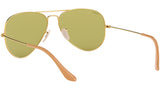 Aviator Washed Evolve RB3025 90644C Gold Green