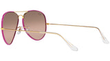 Aviator Full Color Legend RB3025JM 91963E Violet Silver Pink