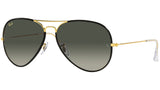 Aviator Full Color Legend RB3025JM 919671 Black On Gold