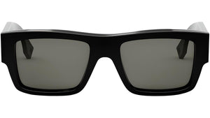 Signature Black Rectangular Sunglasses