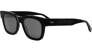 Fendi Diagonal Black Square Sunglasses