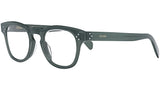 CELINE 3 Dots Sage Square Eyeglasses